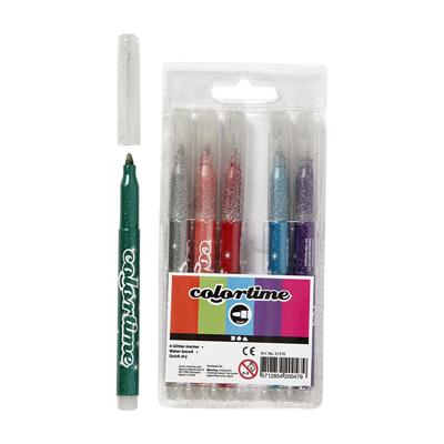 Creativ Company Https://www.cchobby.nl/colortime-glitterstiften-lijndikte-2-mm-diverse-kleuren-6-stuk-1-doos