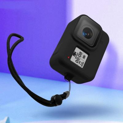 Siliconen beschermhoes met polsband voor GoPro HERO8 (zwart)