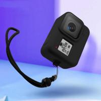 Siliconen beschermhoes met polsband voor GoPro HERO8 (zwart) - thumbnail