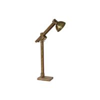 Vloerlamp DKD Home Decor 85 x 25 x 140 cm Gouden Metaal Bruin Mangohout - thumbnail