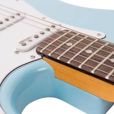 Vintage V6LB Reissued Laguna Blue elektrische gitaar - thumbnail