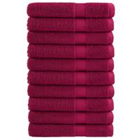 Saunahanddoeken 10 st 600 g/m 80x200 cm 100% katoen bordeaux - thumbnail