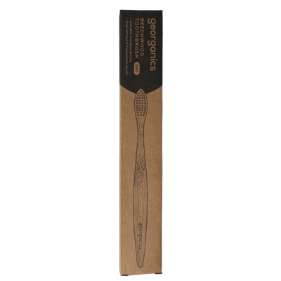 Georganics Toothbrush soft beechwood 1 Stuks
