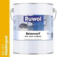 Ruwol Betonverf Heldergeel (RAL 1021) 5 liter - thumbnail