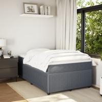 Boxspring met matras fluweel donkergrijs 140x190 cm - thumbnail