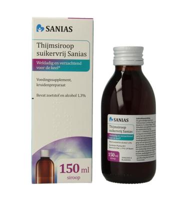 Thijmsiroop suikervrij 150 Milliliter Thijmsiroop suikervrij 150 Milliliter
