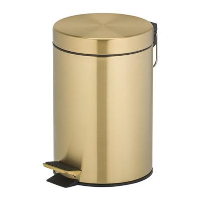 Pedaalemmer Geesa Hotel Vrijstaand 3 Liter RVS Geborsteld Goud Pedaalemmer Geesa Hotel Vrijstaand 3 Liter RVS Geborsteld Goud