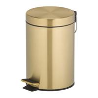 Pedaalemmer Geesa Hotel Vrijstaand 3 Liter RVS Geborsteld Goud - thumbnail