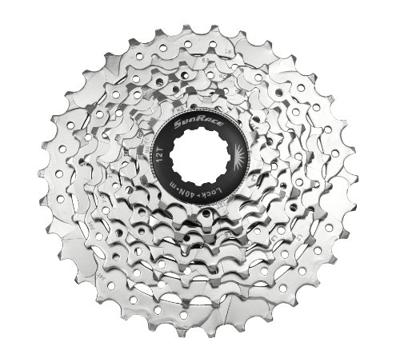 SunRace Cassette 8SP CSM66 11 32T Staal Zilver - thumbnail