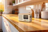 Pure Classic Mini Cotton White/Oak EU/UK/AUS Radio DAB+, FM Eiken, Wit - thumbnail