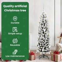 VidaXL Kunstkerstboom groen 150 cm pvc en staal en kunststof - thumbnail