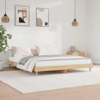 Bedframe zonder matras hout sonoma eikenkleurig 120x200 cm - thumbnail