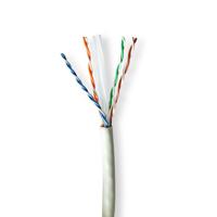 Nedis CCBG8535GY305S Netwerk Kabel Rol Cat6a Solid U/utp Koper 305.0 M Binnenshuis Rond Lszh Grijs Trekdoos - thumbnail