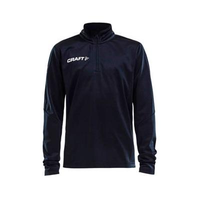 Craft 1905639 Progress Halfzip Tee LS JR - Black/Black - 158/164