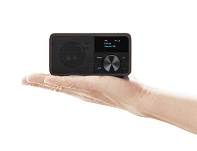 Sangean Genuine Mini DDR-7 Radio DAB+, VHF (FM) AUX, Bluetooth Donkerbruin
