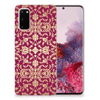 Siliconen Hoesje Samsung Galaxy S20 Barok Pink - thumbnail