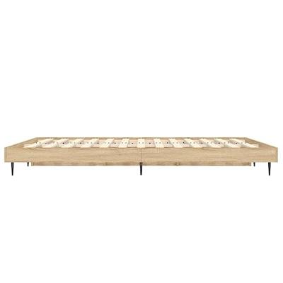 Bedframe zonder matras hout sonoma eikenkleurig 120x190 cm Bedframe zonder matras hout sonoma eikenkleurig 120x190 cm