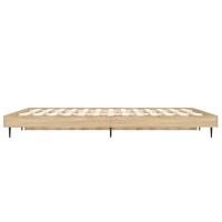 Bedframe zonder matras hout sonoma eikenkleurig 120x190 cm - thumbnail