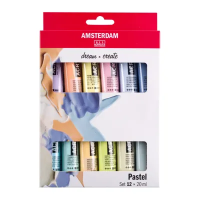 Amsterdam All Acrylics Amsterdam • standard series acrylic paint pastel set 12x20ml