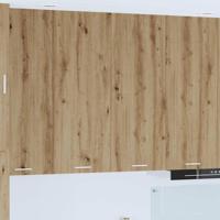 Hangkast Riga Artisan Eiken 80 x 31 x 100 cm Bewerkt hout - thumbnail