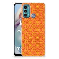 Motorola Moto G60 | TPU bumper | Batik Oranje - thumbnail