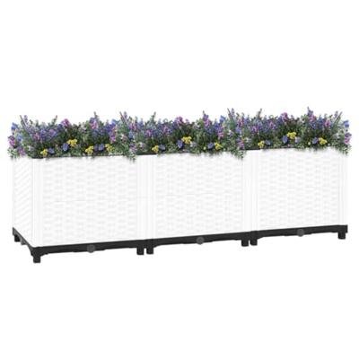 VidaXL Plantenbak verhoogd 120x40x38 cm polypropeen