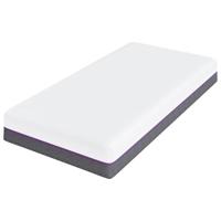 Matras Wit en Grijs 80 x 160 cm Traagschuim - thumbnail