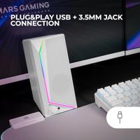 PC speakers Mars Gaming MS72W Wit 15 W 4 W Bluetooth luidspreker - thumbnail