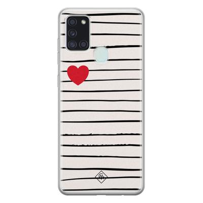 Samsung Galaxy A21s siliconen hoesje - Heart queen Samsung Galaxy A21s siliconen hoesje - Heart queen
