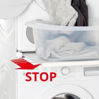 Scanpart tussenkader voor wasmachine en droger met werkblad Droger accessoire Wit - thumbnail