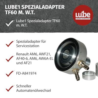 Lube1 adapter special adapter tf60 m. waermetauscher