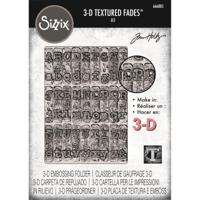 Sizzix • 3-d texture fades embossing folder typewriter large a5 by tim holtz - thumbnail