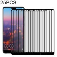25 stuks 9u Silk print Full Screen volledige getemperd glas film voor Huawei P20 - thumbnail