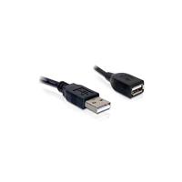 Delock USB-kabel USB 2.0 USB-A stekker, USB-A bus 0.15 m Zwart 82457 - thumbnail