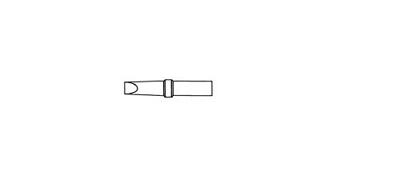Weller 4ETB-1 Soldeerpunt Platte vorm Grootte soldeerpunt 2.4 mm Lengte soldeerpunt: 34.5 mm Inhoud: 1 stuk(s)