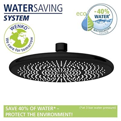 Wenko Regendouchekop Watersaving (Zwart, Ø 22,5 cm) Wenko Regendouchekop Watersaving (Zwart, Ø 22,5 cm)