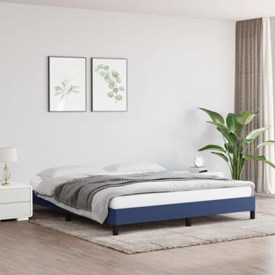 Bedframe zonder matras stof blauw 180x200 cm