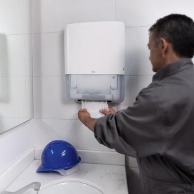 Handdoekdispenser Tork H5 Elevation PeakServe klein wit 552550