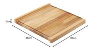 Metaltex beukenhouten plank 35x35x2 cm - thumbnail
