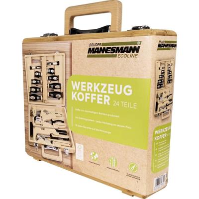 Brüder Mannesmann Gereedschapset in bamboe koffer (Hobby) - 29001 Brüder Mannesmann Gereedschapset in bamboe koffer (Hobby) - 29001