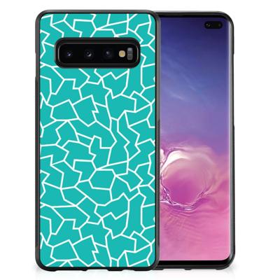 Samsung Galaxy S10+ Case Cracks Blue