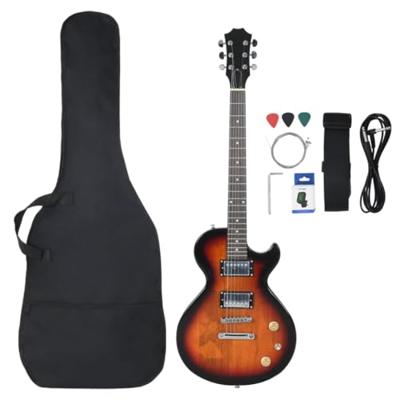 VidaXL Gitaar voor beginners elektrisch met tas 4/4 39" zwart