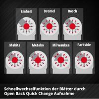 Einhell 708041 Tauchsägeblatt BIM Met, 10mm Bimetaal Multitool toebehorenset 10 mm 1 stuk(s) - thumbnail