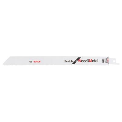 Bosch Accessories 2608657559 Reciprozaagblad S 1122 HF, Flexible for Wood and Metal, verpakking van 25 stuks Zaagbladlengte 225 mm 25 stuk(s)