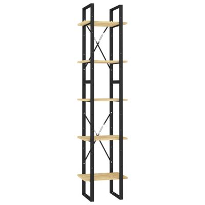 Boekenkast met 5 schappen 40x30x175 cm massief grenenhout