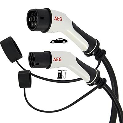 Laadkabel - AEG - 5124 - 32A voor elektrische voertuigen & plug-in hybrides - 5m - Driefasig 32A 480V AC Laadkabel - AEG - 5124 - 32A voor elektrische voertuigen & plug-in hybrides - 5m - Driefasig 32A 480V AC