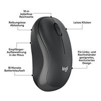 MK295 Silent - Toetsenbord en muis set - draadloos - 2.4 GHz - QWERTZ - Duits - grafiet - thumbnail