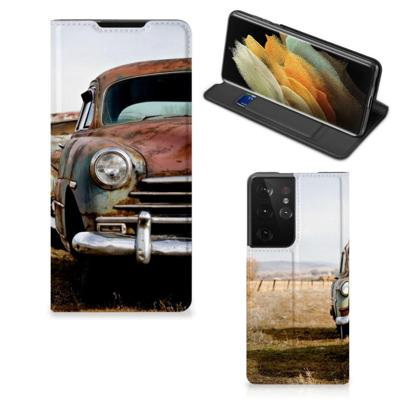 Samsung Galaxy S21 Ultra Stand Case Vintage Auto Samsung Galaxy S21 Ultra Stand Case Vintage Auto