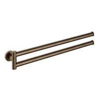 Hotbath &MORE Handdoekhouder Draaibaar AB - Living Colours vormen een natuurlijk patina Verouderd messing BAA15AB - thumbnail