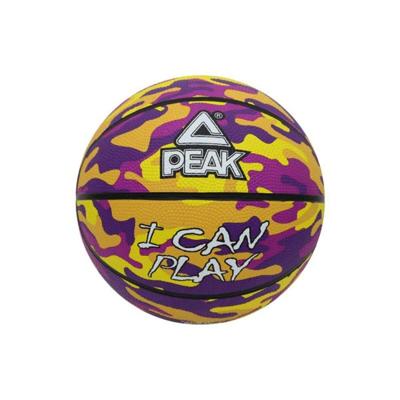 Basketbal Peak Peak Camo Ball Geel Paars (Maat 5)